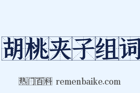 胡桃夹子组词是什么意思的图片